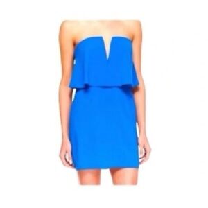 BCBG Kate Blue Strapless Dress